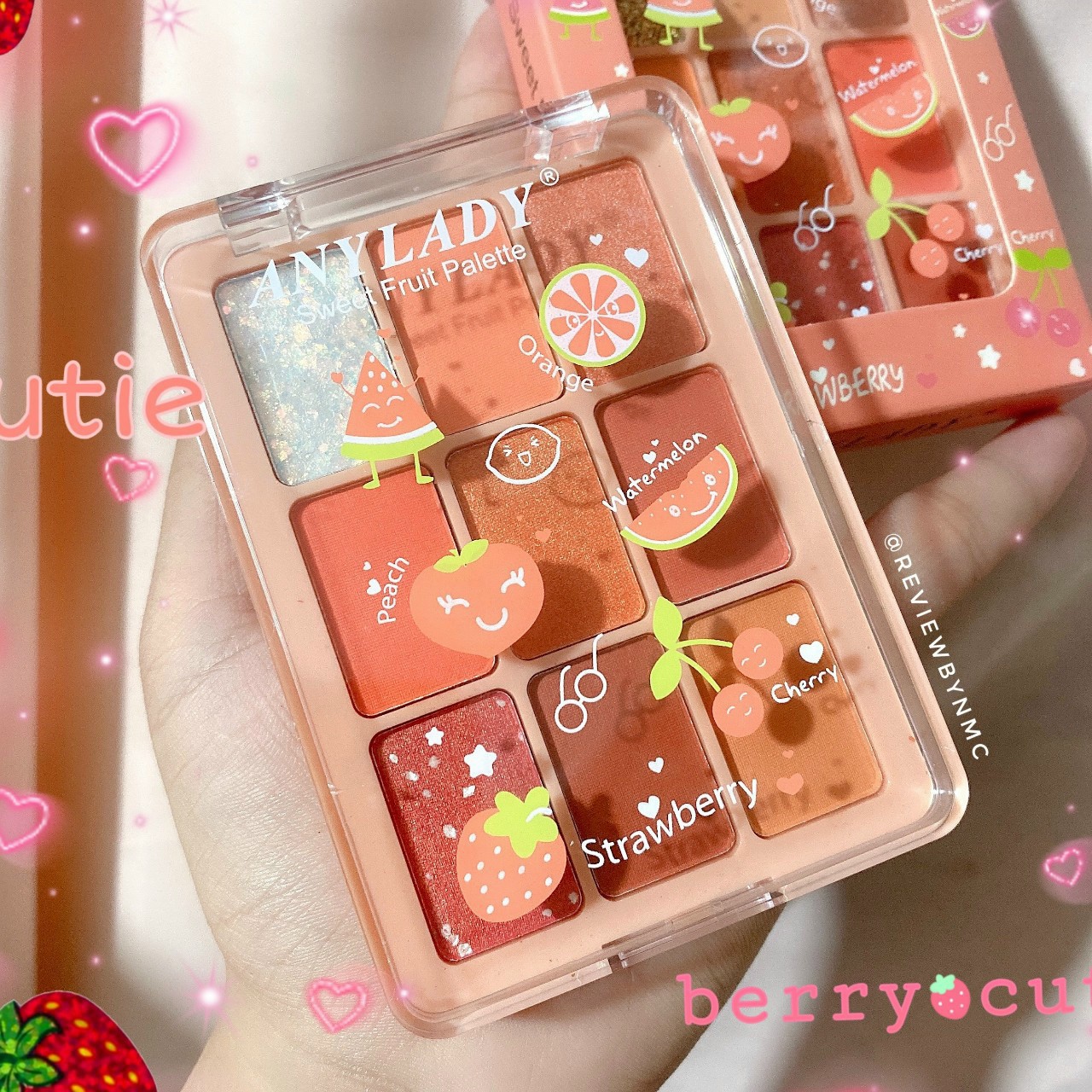 Phấn mắt Any Lady Sweet Fruit Strawberry 9 ô