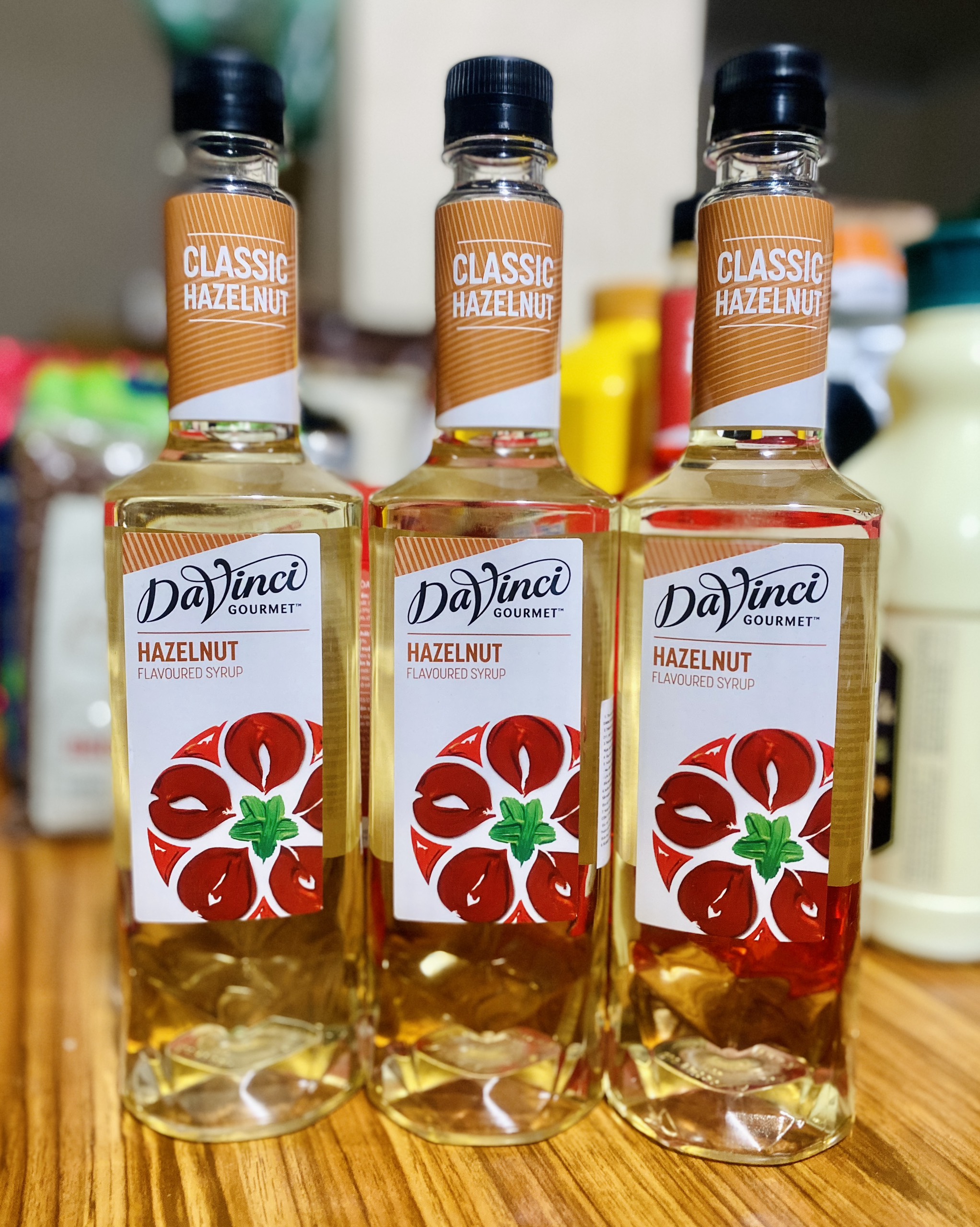 Siro Hạt dẻ Hazelnut (trái phỉ) Davinci chai 750ml