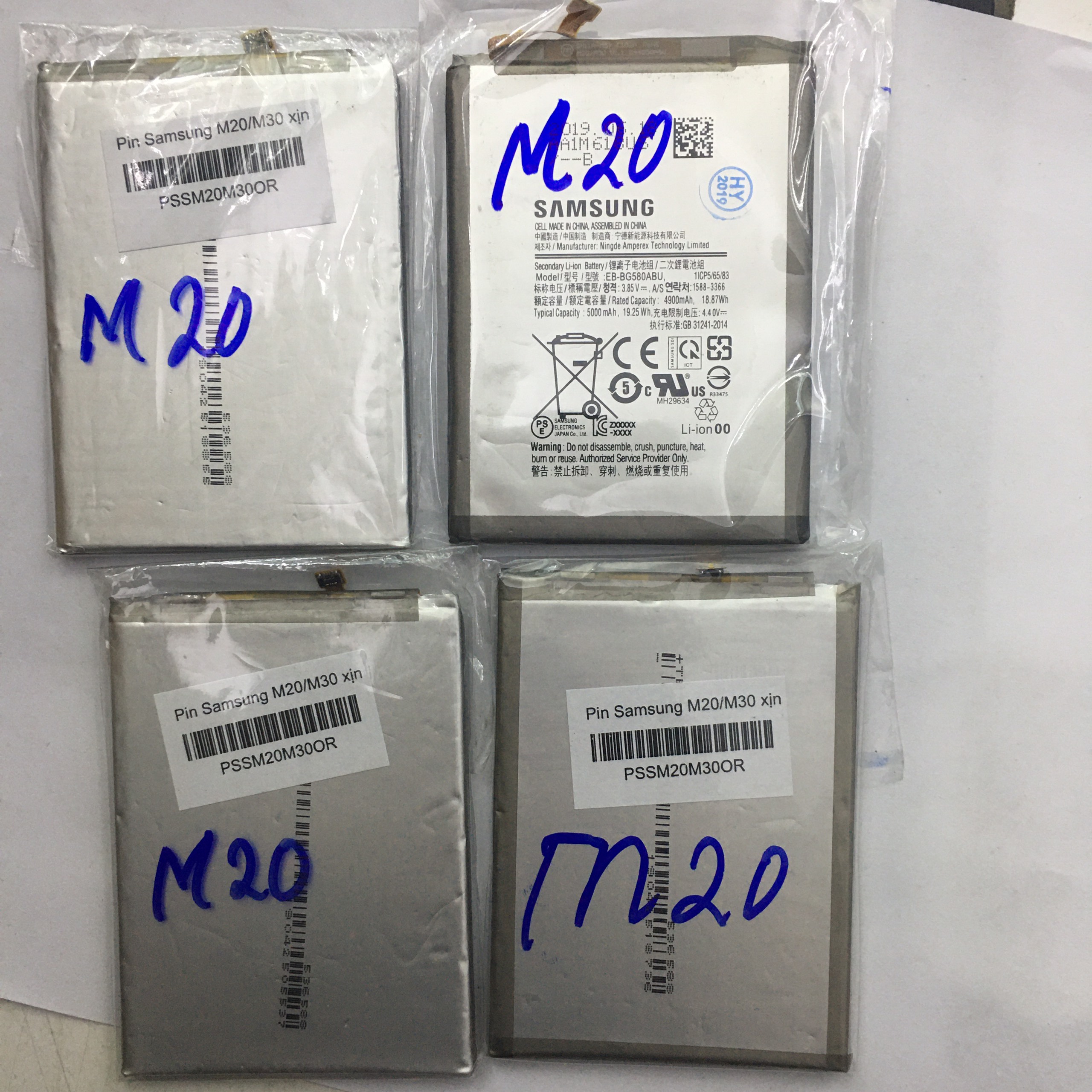 Pin Samsung GaLaXy M20 ,Mã EB-BG580ABU,4900mAh