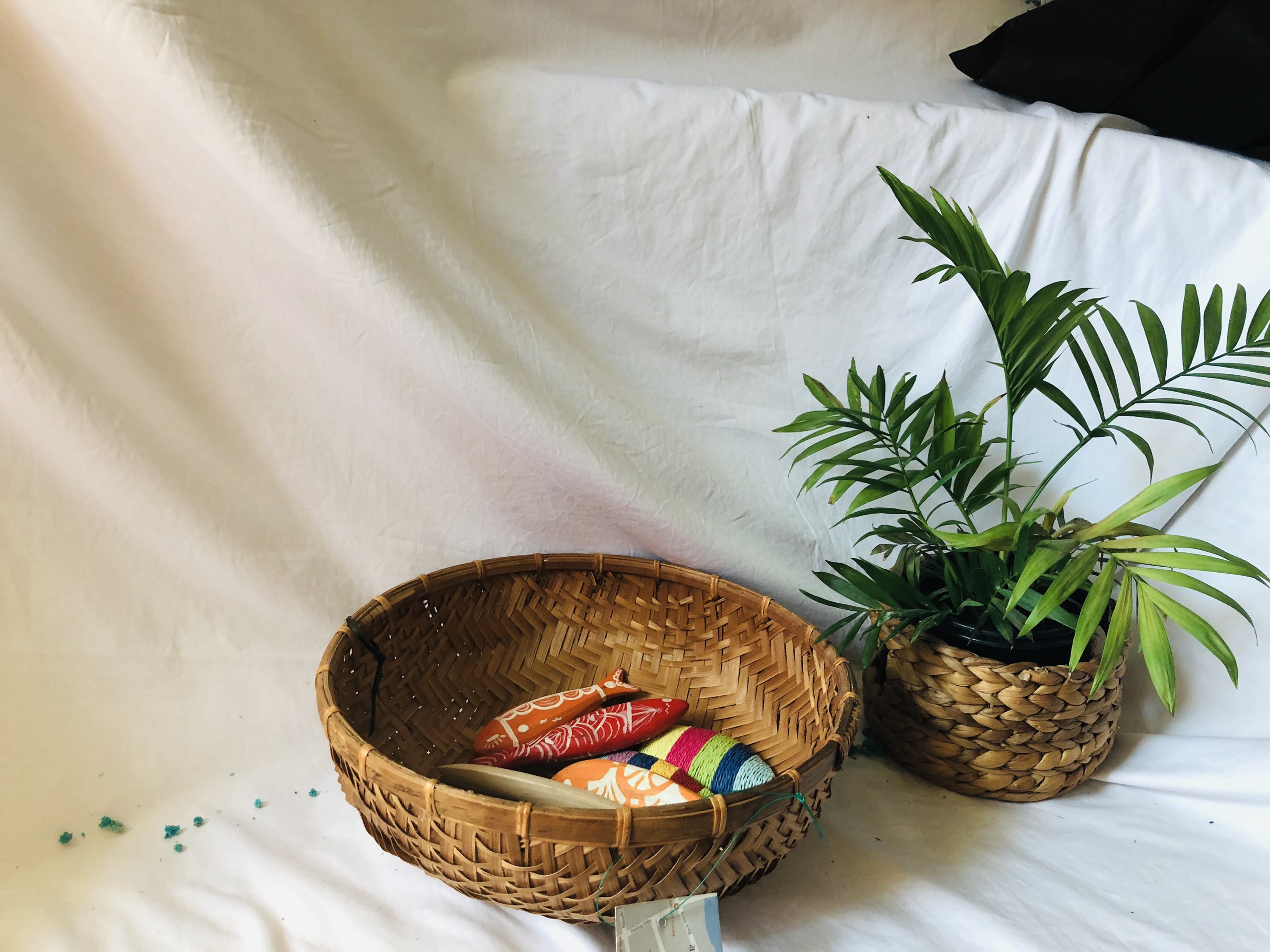 Rổ tre tròn-dụng cụ phòng bếp