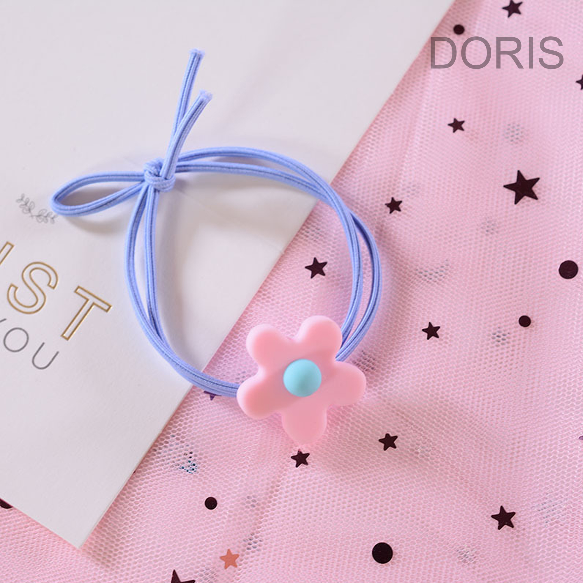 Dây Thun Cột Tóc Hoa 5 Cánh - ẢNH THẬT - DORIS HOUSE
