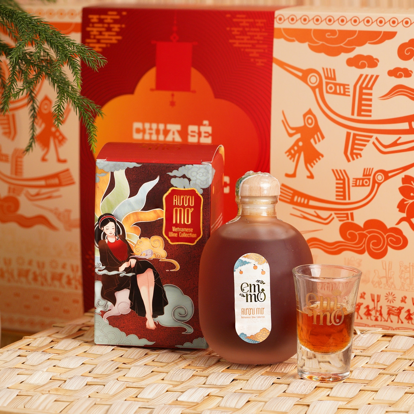 Nước Lên Men Mơ Thơm Nồng - Chai 250ml - EMMO - BST TẾT 2025
