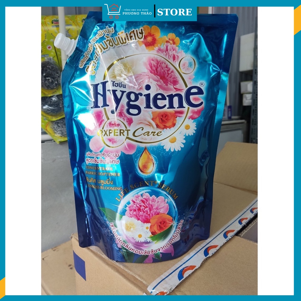 [Thơm Lâu]NƯỚC XẢ ĐẬM ĐẶC SIÊU THƠM THÁI LAN HYGIENE TÚI 1.2L (có vòi)