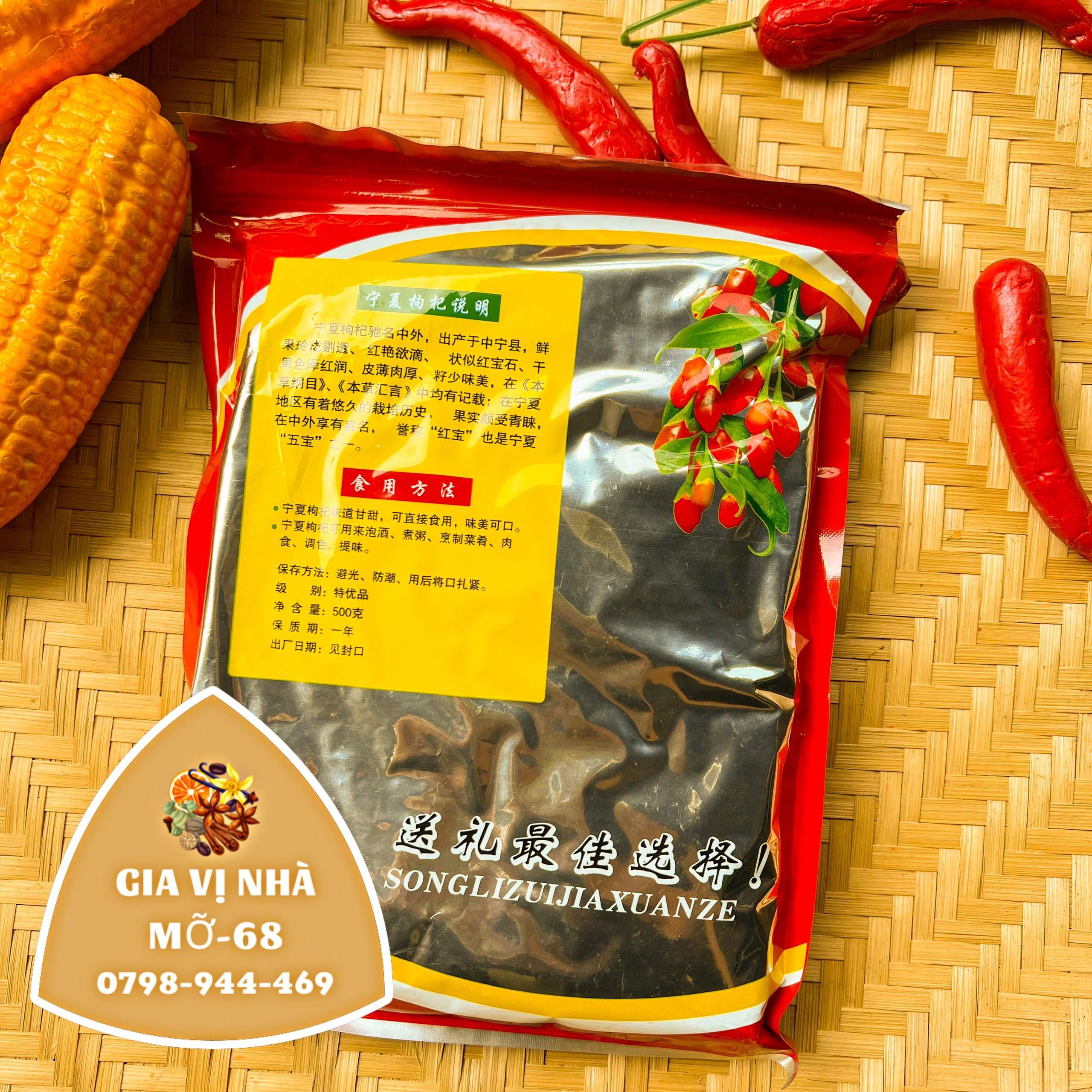HẠT KỶ TỬ ĐỎ NINH HẠ LOẠI NGON 500GR
