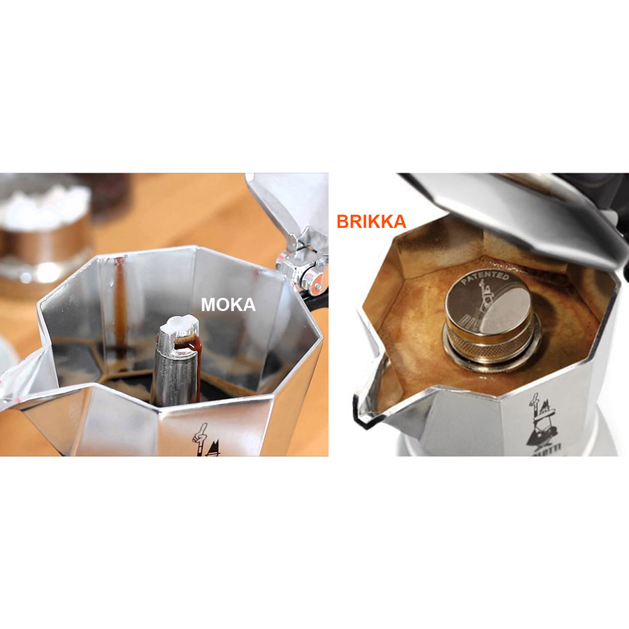 Ấm pha cà phê, bình cafe Bialetti Brikka 4 cup New 2020 (Italy)