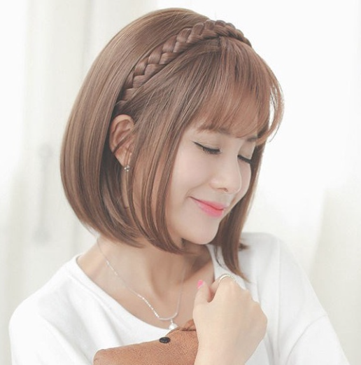 Cài Tóc Băng Đô Thắt Bính Có Mái Hàn Quốc