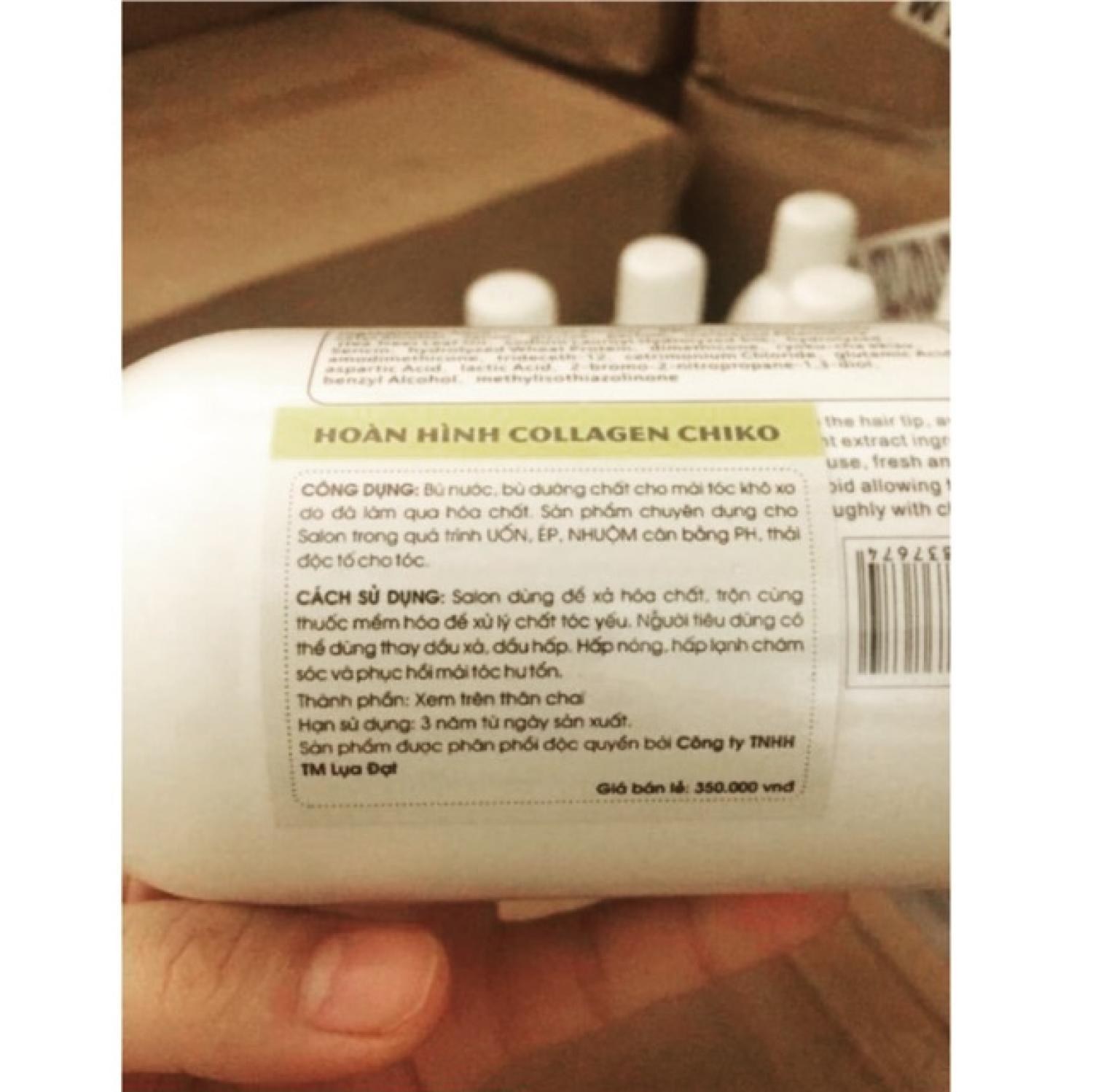 [CHIKO] Kem Hấp Ủ Xả Phục Hồi Tóc Collagen Chính Hãng [500ML]