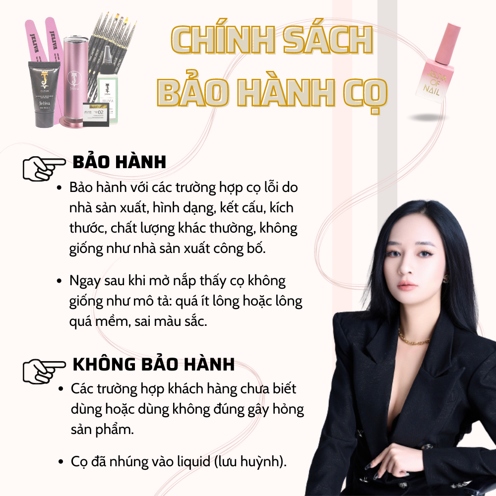 Cọ đắp bột lông chồn JELIVA NGHI THẢO