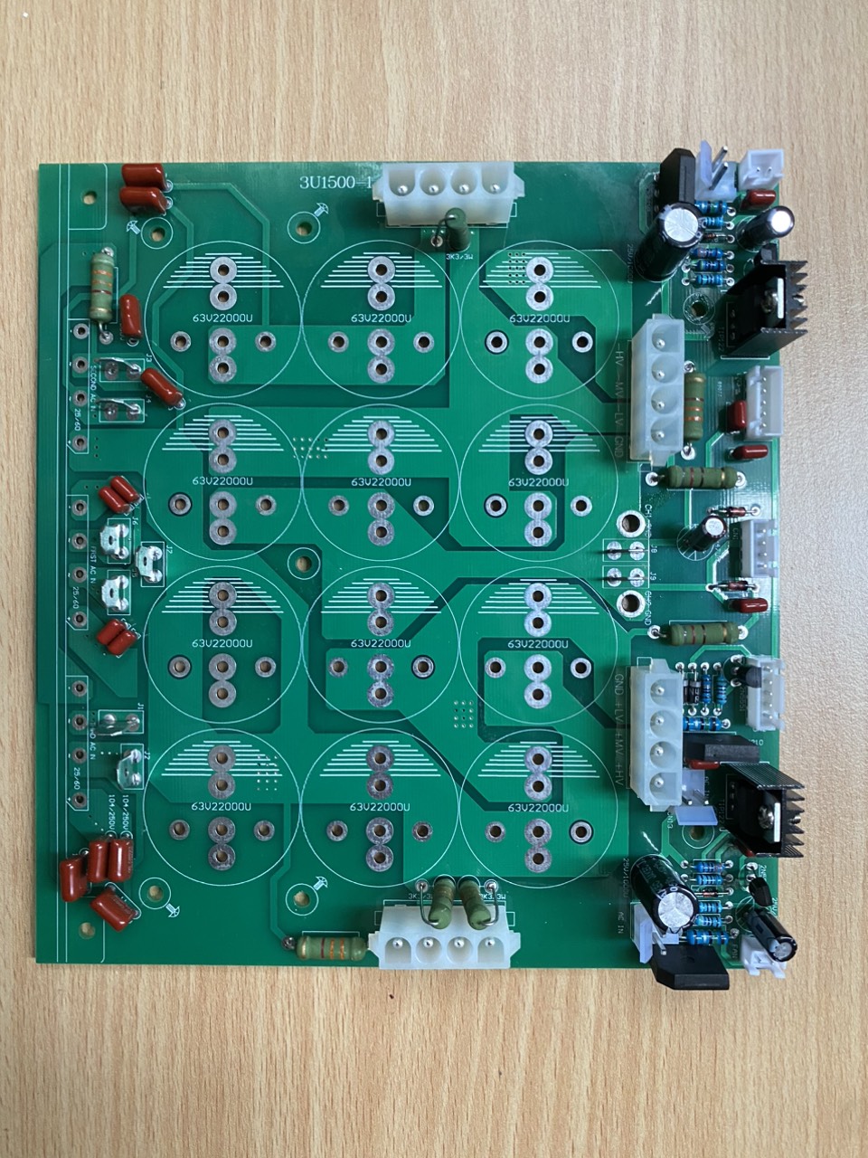 Bo mạch nguồn đẩy CA18 CA20 12 tụ 3 cấp nguồn class H