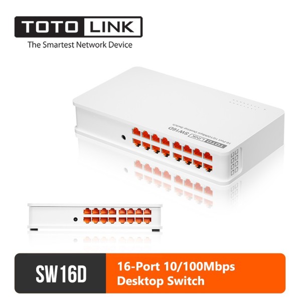 Totolink sw16d - switch 16 cổng tốc độ 10/100mbps, sản phẩm tốt, chất lượng cao, cam kết như hình, độ bền cao, xin vui lòng inbox shop để được tư vấn thêm về thông tin