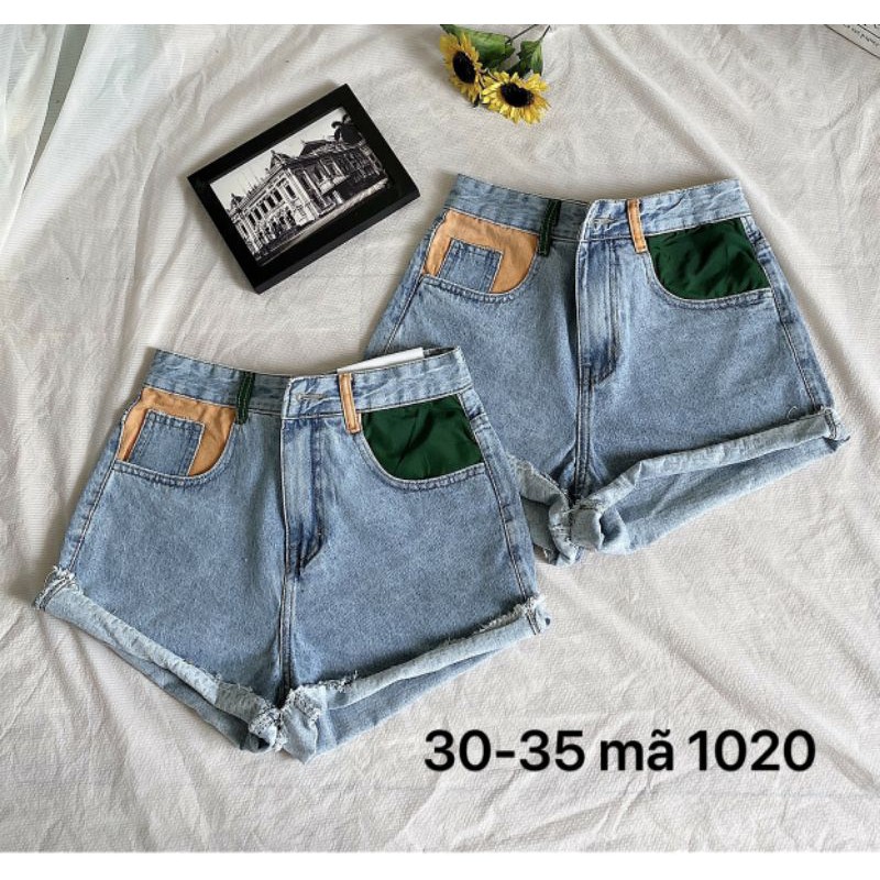 Quần Short Jeans Túi Màu Size lớn 30 đến 35 Ms 1020