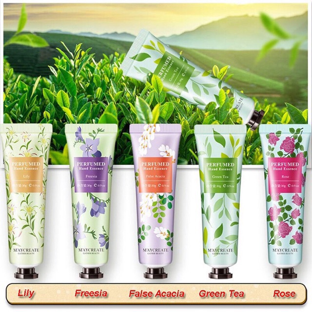 COMBO 5 TUYCH Kem dưỡng da tay Maycreate mềm mịn, nội địa Trung 30g 1tuych
