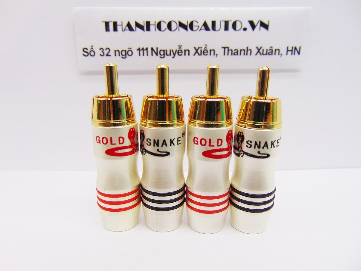 Bộ 04 jack av /jack hoa sen / jack rca gold snake
