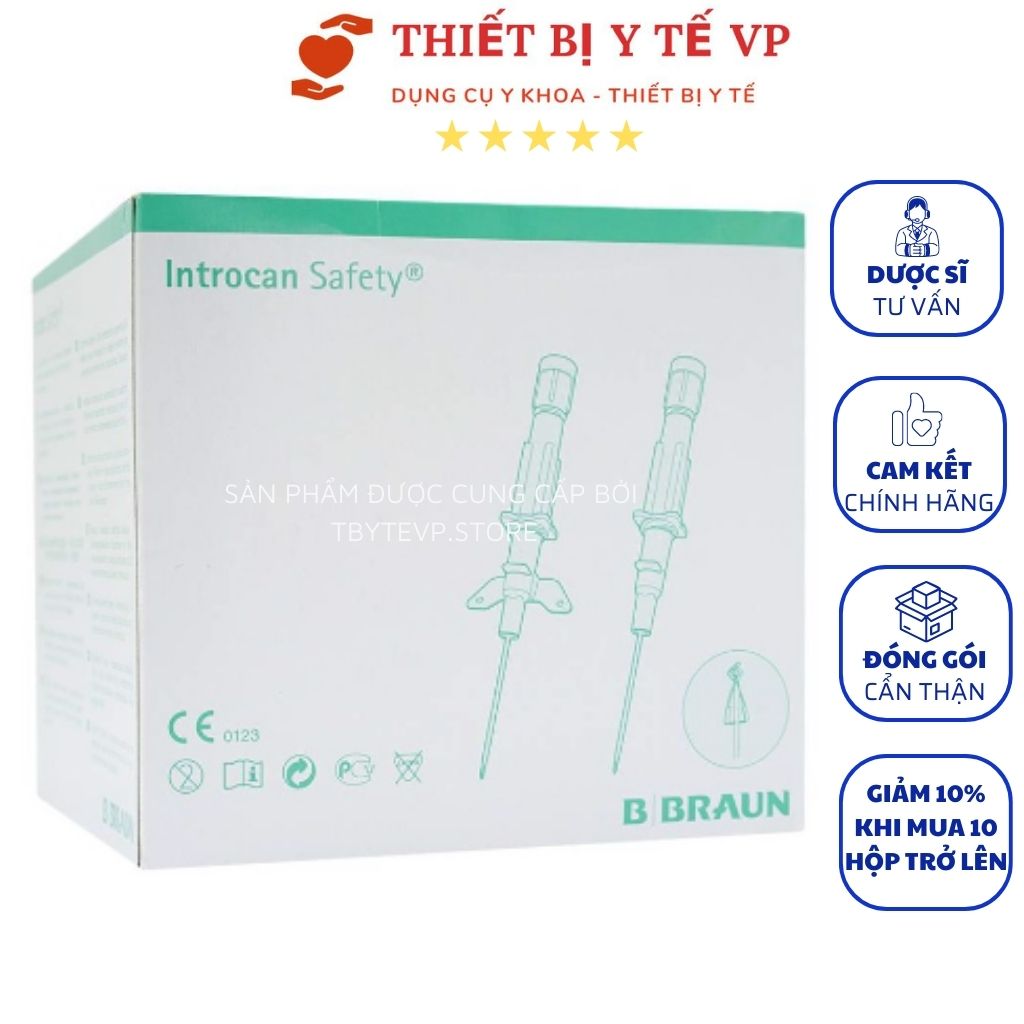 Kim luồn tĩnh mạch 24G Introcan Safety B.Braun (01 Chiếc)