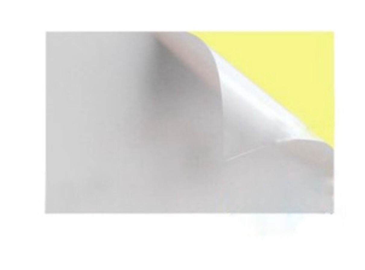 Giấy Decal Đế Vàng A4 / xấp 100 tờ
