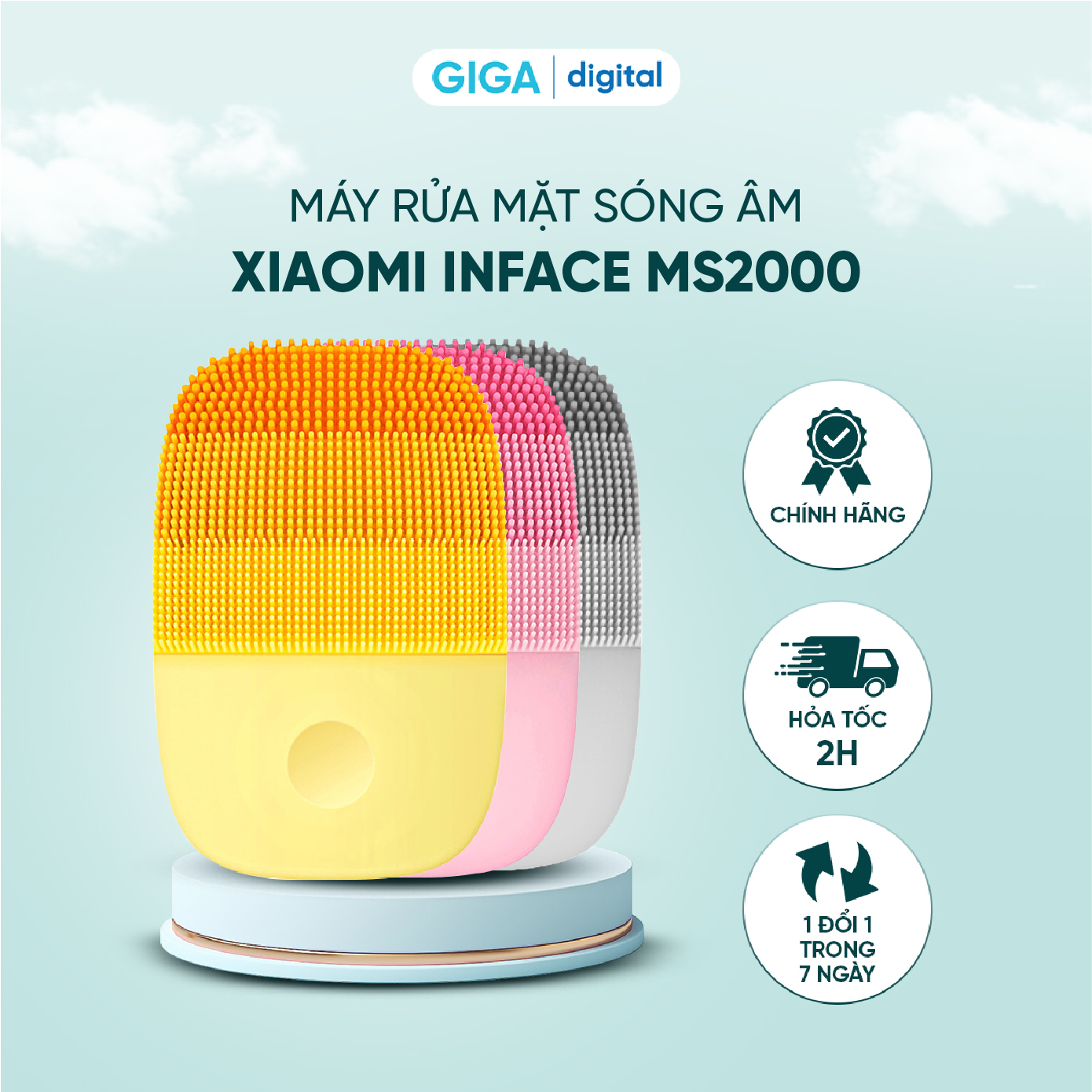 Máy rửa mặt sóng âm Xiaomi inFace MS2000