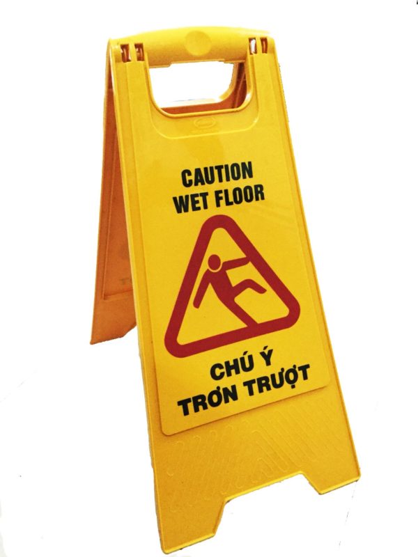 BIỂN BÁO TRƠN TRƯỢT CHỮ A CAO CẤP