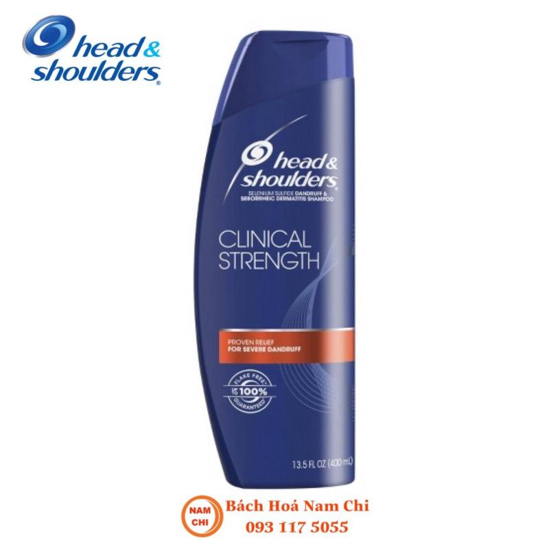 DATE 04/2021 Dầu Gội Đặc Trị Gàu Head&Shoulders Clinical Strength 400ml Hàng Mỹ