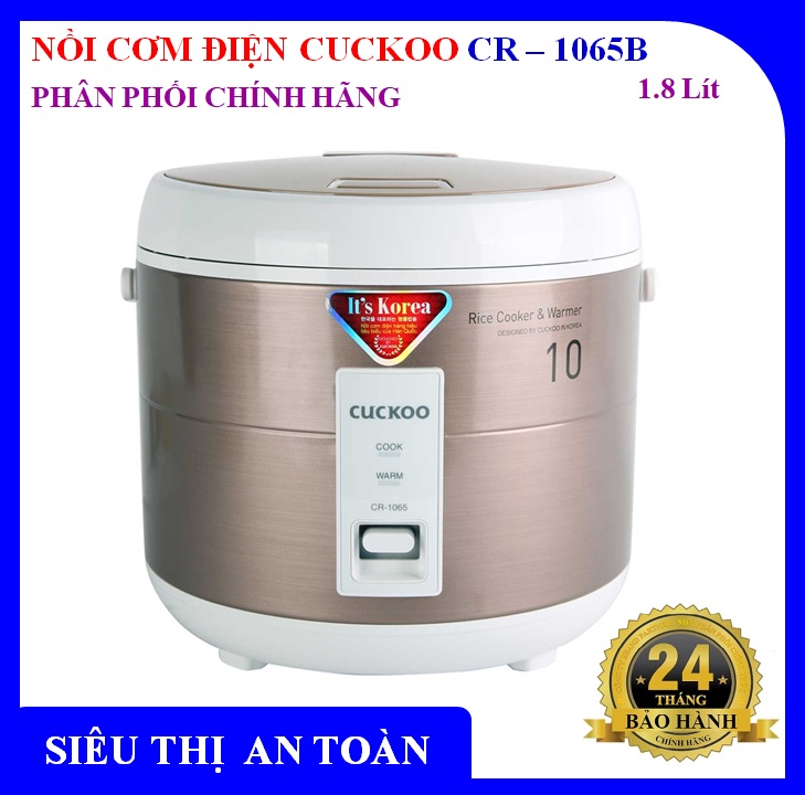 [ CHÍNH HÃNG ] Nồi cơm điện tử Hàn Quốc Cuckoo CR1065 1.8 lít - Bảo hành 2 năm