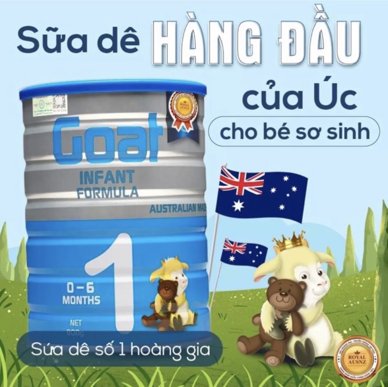 Sữa Hoàng Gia Úc Goat Infant Formula 1