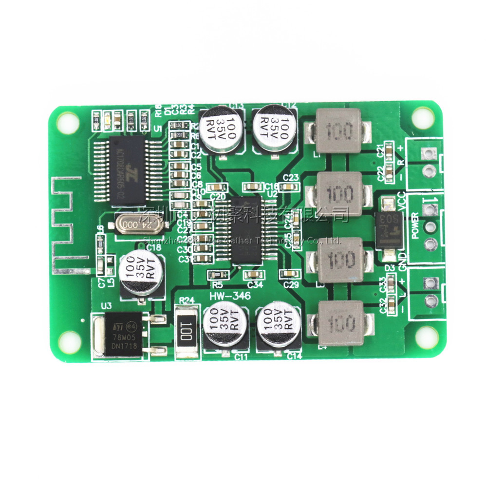 Module âm thanh loa Bluetooth 2x15W, nguồn DC 10 - 25V