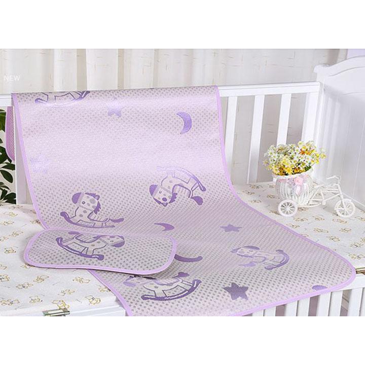[Tặng Gối Thảo Dược] Chiếu Điều Hòa Chiếu Lụa Tặng Kèm Gối Thảo Dược Cao Cấp
