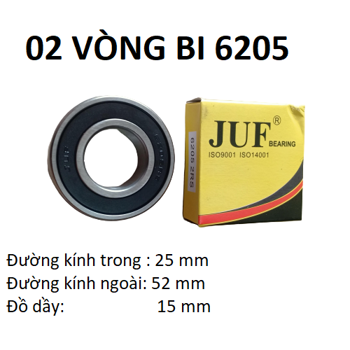 02 vòng bi 6205 JUF