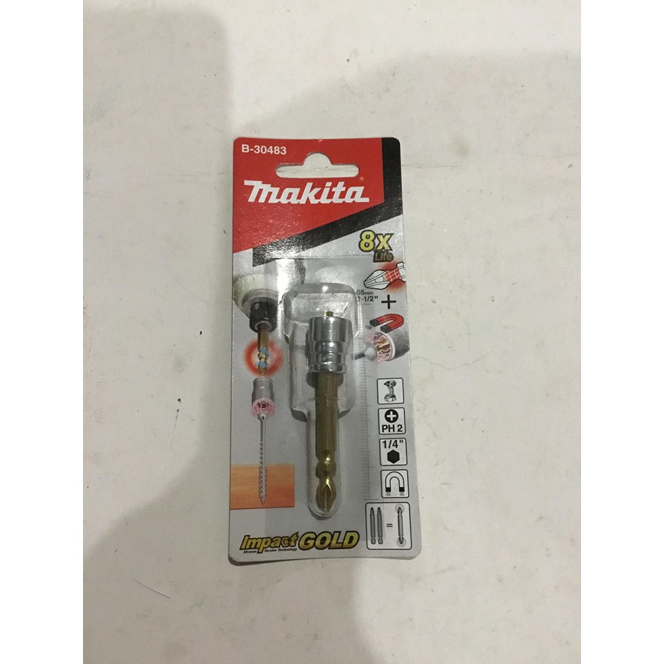 Đầu bắt vít có nam châm trợ lực makita b30483