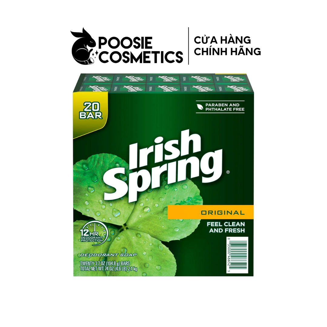 Xà bông cục Irish Spring Feel Clean And Fresh - Lốc 20 cục