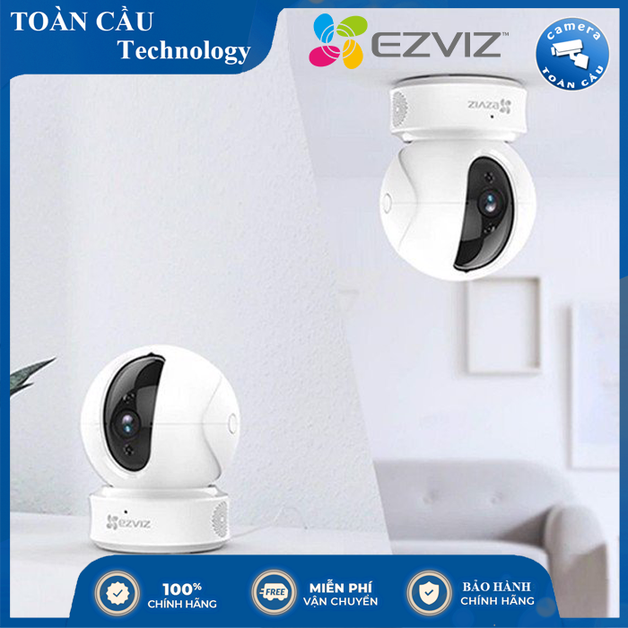 [HCM][100% CHÍNH HÃNG] Camera IP WIFI  EZVIZ CS-CV246 C6CN 2.0MP 1080P xoay 360 thông minh - Đàm Thoại 2 Chiều - Camera giám sát wifi không dây - Âm Thanh 2 Chiều - P2P - Camera Toàn Cầu