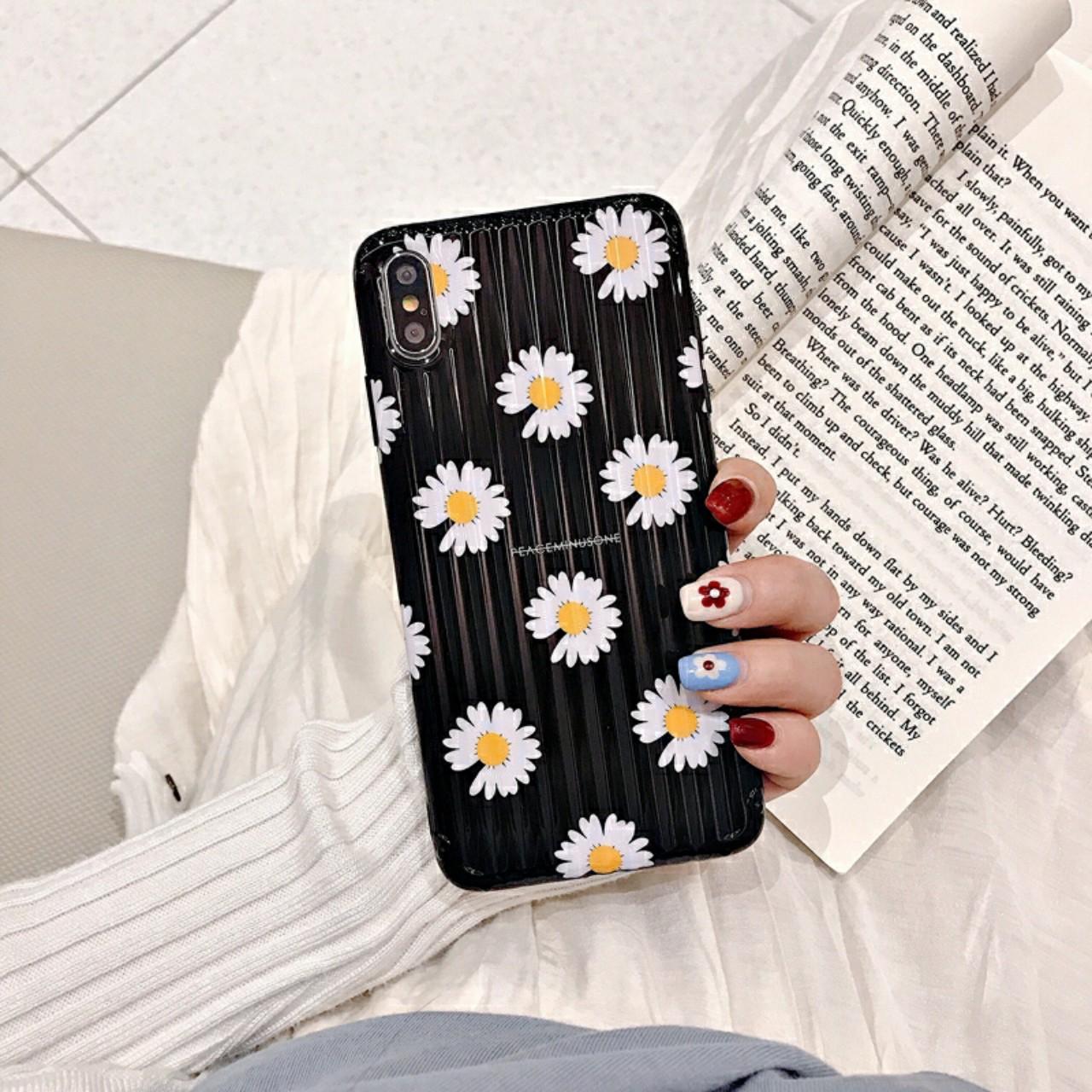 Ốp lưng Vali hoa cúc họa mi Huawei Nova 3e -H14