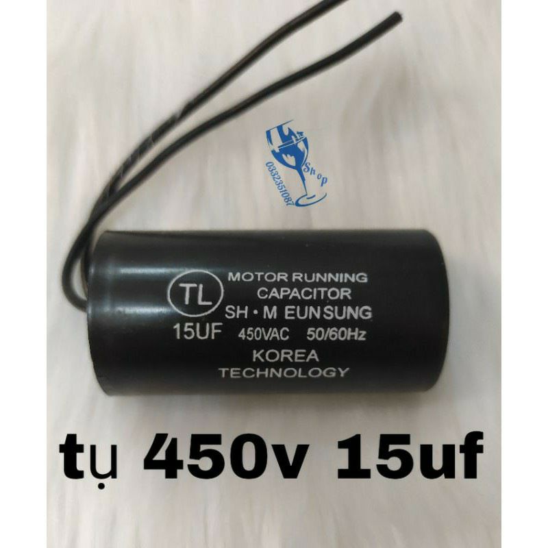 Tụ bơm 15uf-450v