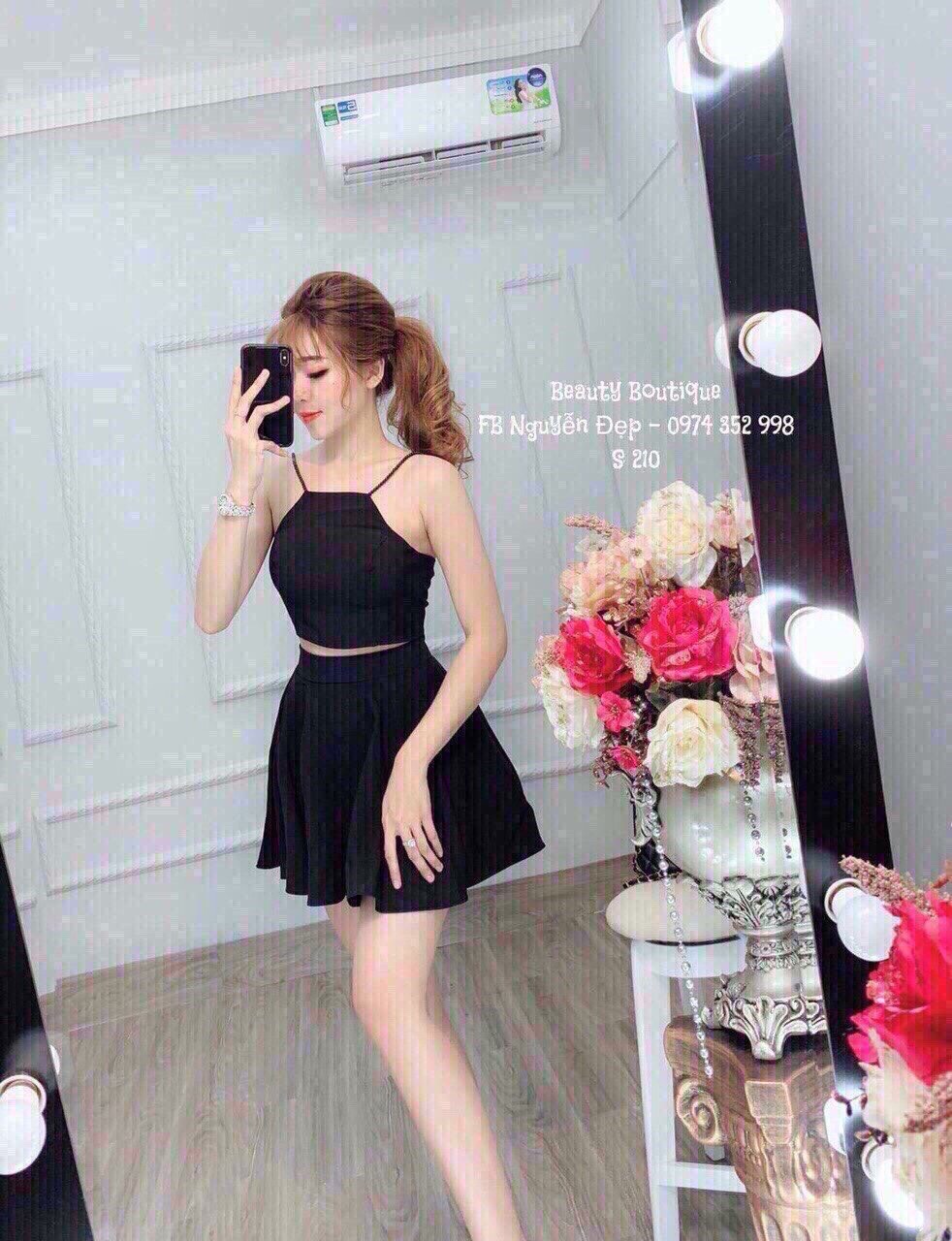 [HCM]SET VÁY XÒE + ÁO YẾM QC