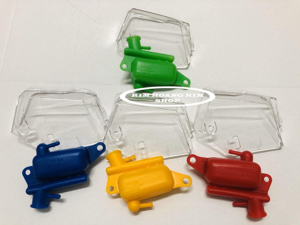 Nắp Bình Nước Trong Suốt + Bình Nước mát màu gắn VARIO (nhiều màu)