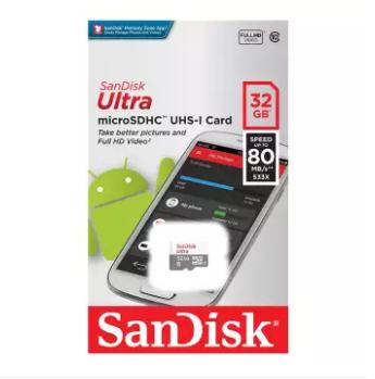 Thẻ nhớ Micro, Camera SD 32Gb Sandisk Class 10 SiêuTốc độ bảo hành tại shop