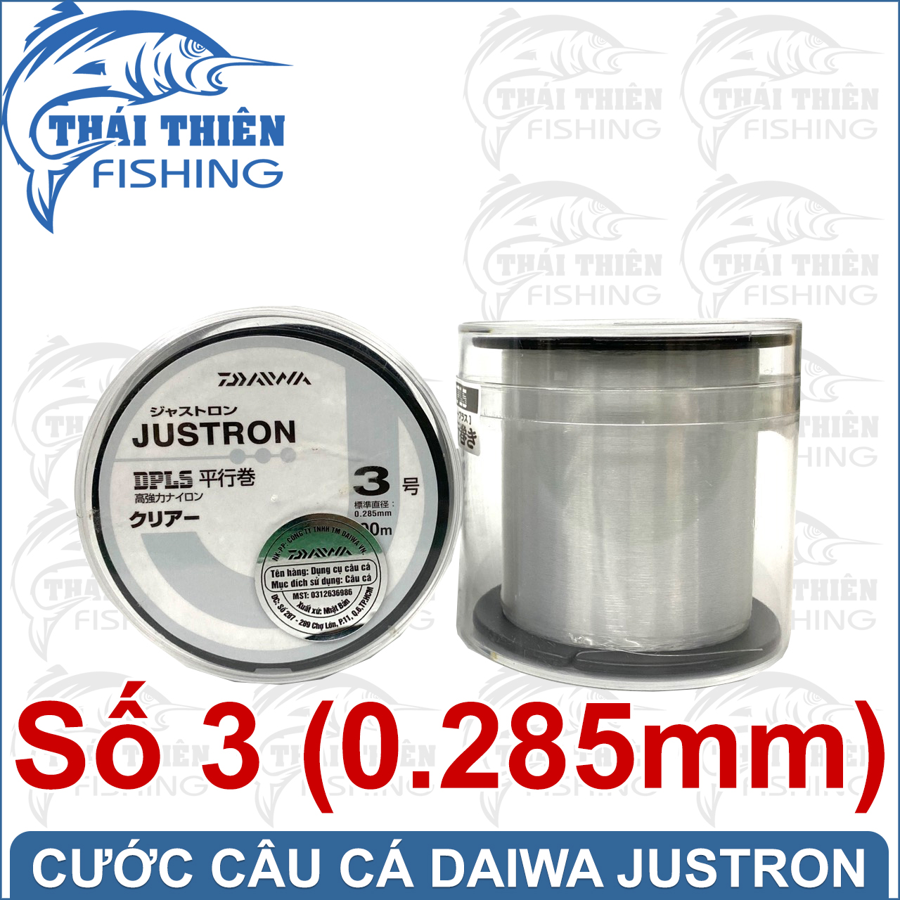 Dây cước câu cá daiwa justron cuộn 500m made in japan