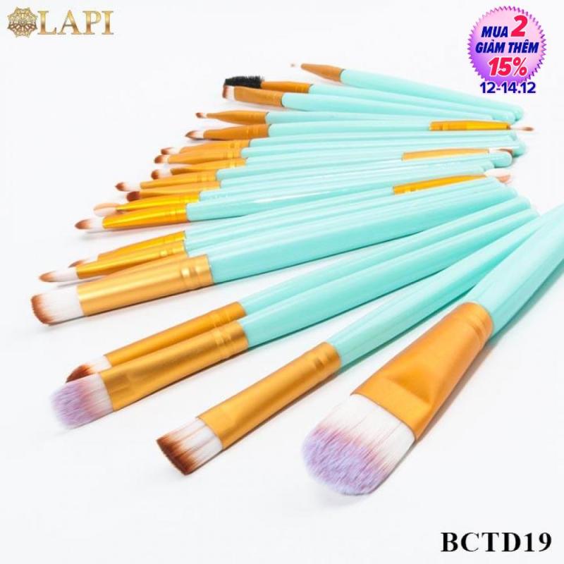 Set 20 cọ trang điểm chuyên nghiệp đủ loại (cọ mắt, cọ môi, cọ đánh nền...)