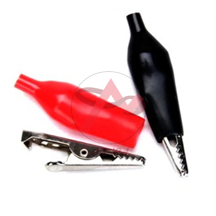 Bộ 10 Kẹp Cá Sấu Mini Bền Chắc 2.6Cm ( 5 Cặp Đỏ- Đen )