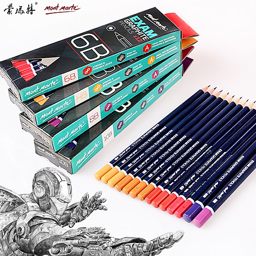Bút chì phác thảo Bút chì viết Mont Marte (Bán lẻ chiếc)