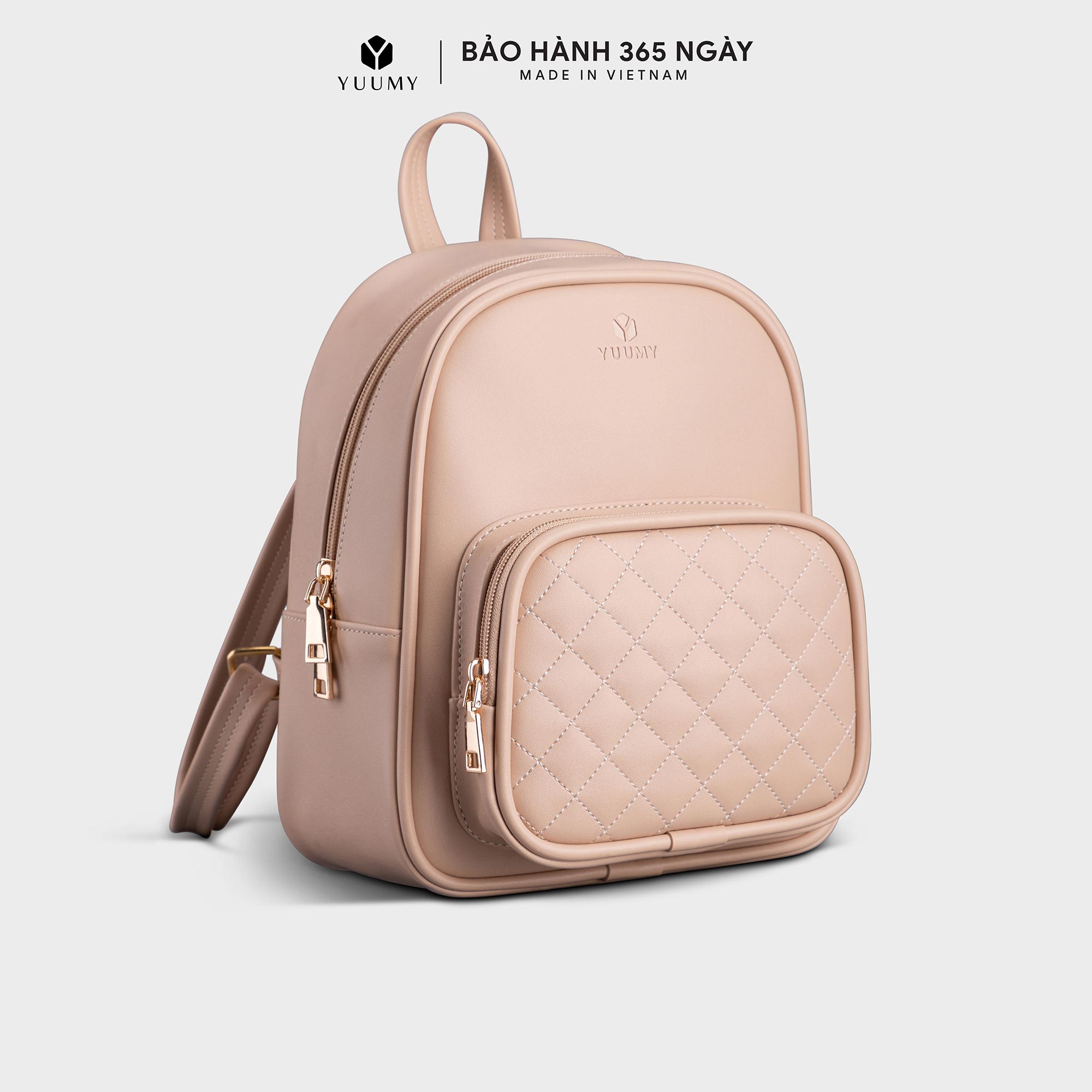 Balo nữ thời trang YUUMY Seasand YBA35 cách điệu họa tiết hình thoi trẻ