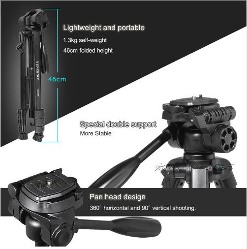 Chân máy ảnh (Tripod) Yunteng VCT 668 RM