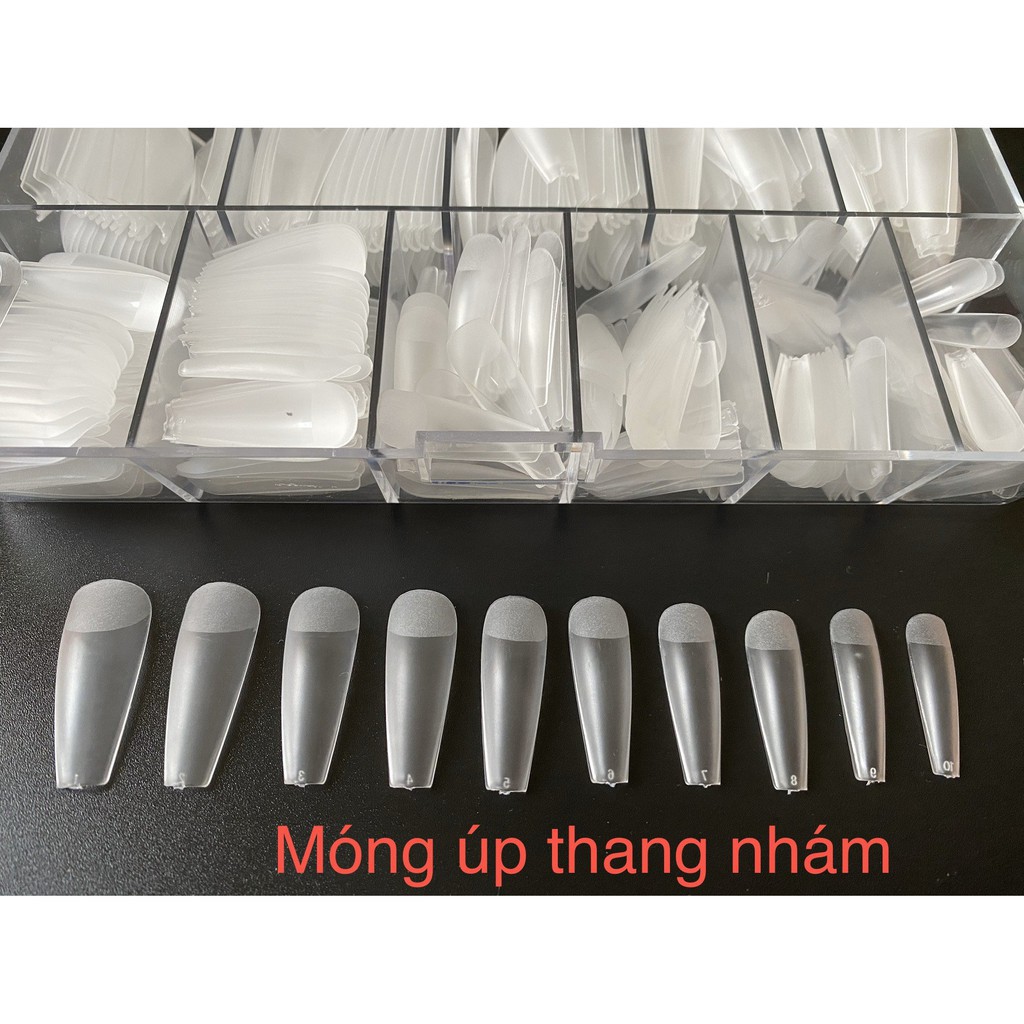 [Chính hãng] Móng up HSM, up thang nhám sẵn đủ size từ 0-9 (hộp 500 móng)