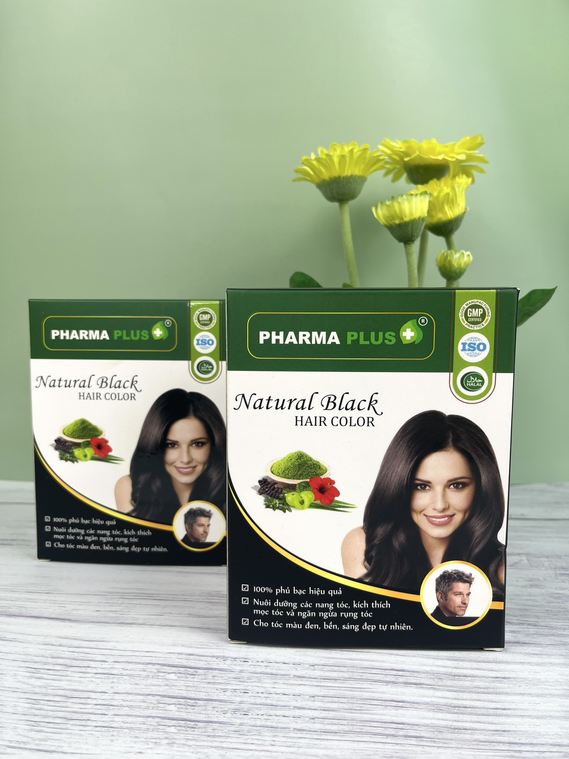 Thảo dược nhuộm tóc phủ bạc đen [Nhập khẩu Ấn Độ] | Pharma Plus - Chính Hãng
