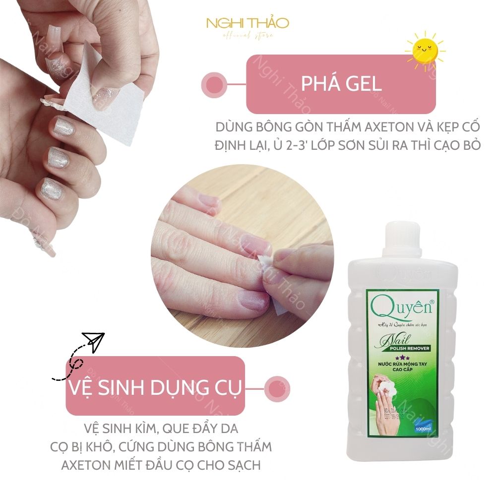 Axeton nước rửa móng tay