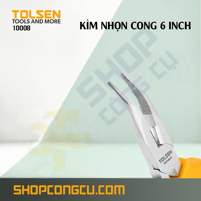 [HCM]Kìm nhọn cong 6 inch Tolsen 10008