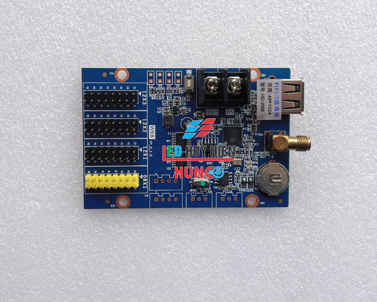 Card HD W6B (USB WIFI) hỗ trợ 3 tầng module Led 1 3 màu
