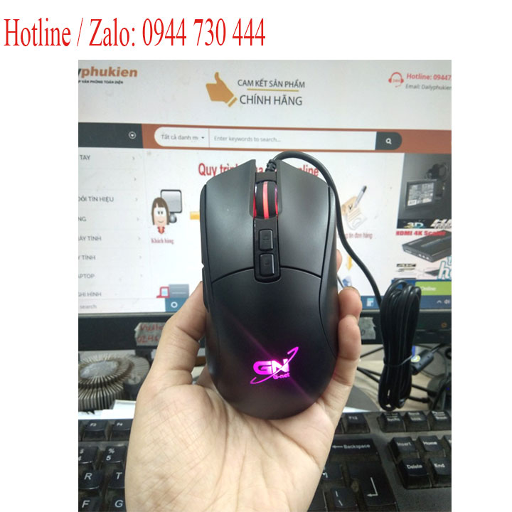 Chuột gaming Gnet M30 4000DPI led RGB