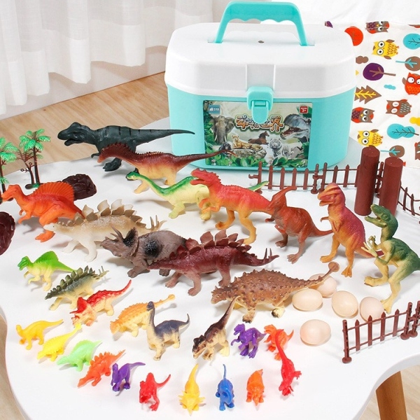 Bộ đồ chơi mô hình động vật 58 chi tiết thú rừng hoang dã RAMBO TOYS nhựa an toàn giúp bé nhận biết thế giới xung quanh