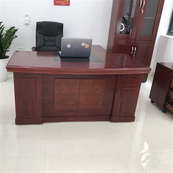Bàn giám đốc GD1680 không hộc da báo