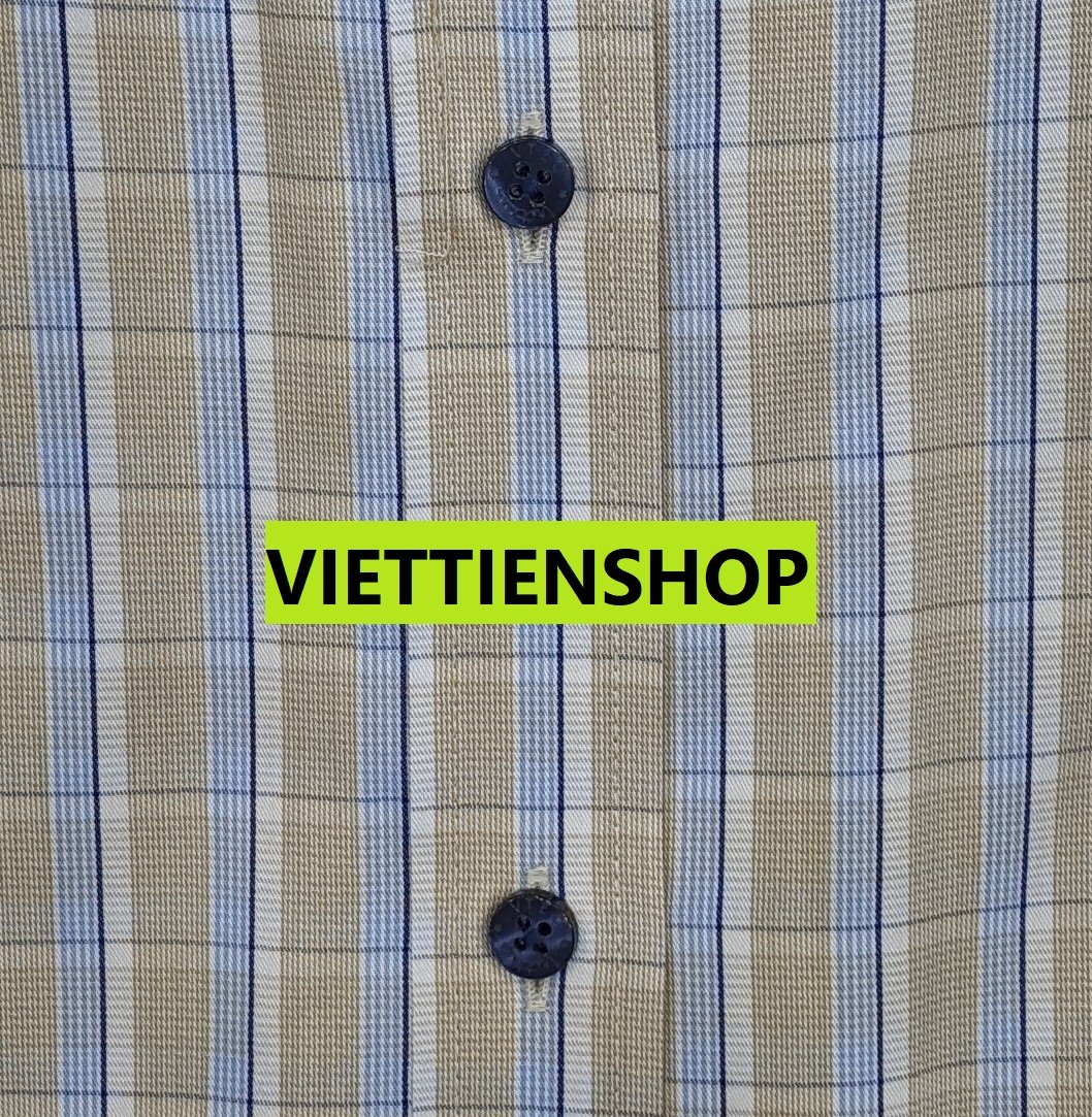 Áo sơ mi việt tiến ngắn tay vải tre ca rô